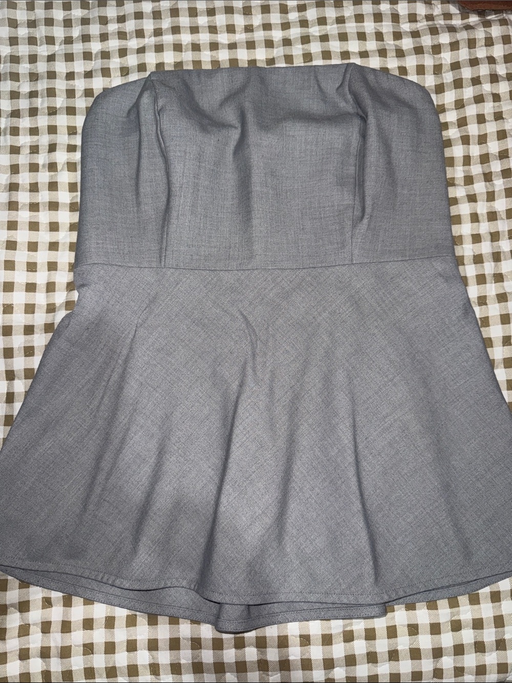Strapless Gray top
